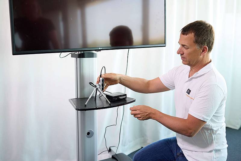 Peter Putz im Bewegungslabor